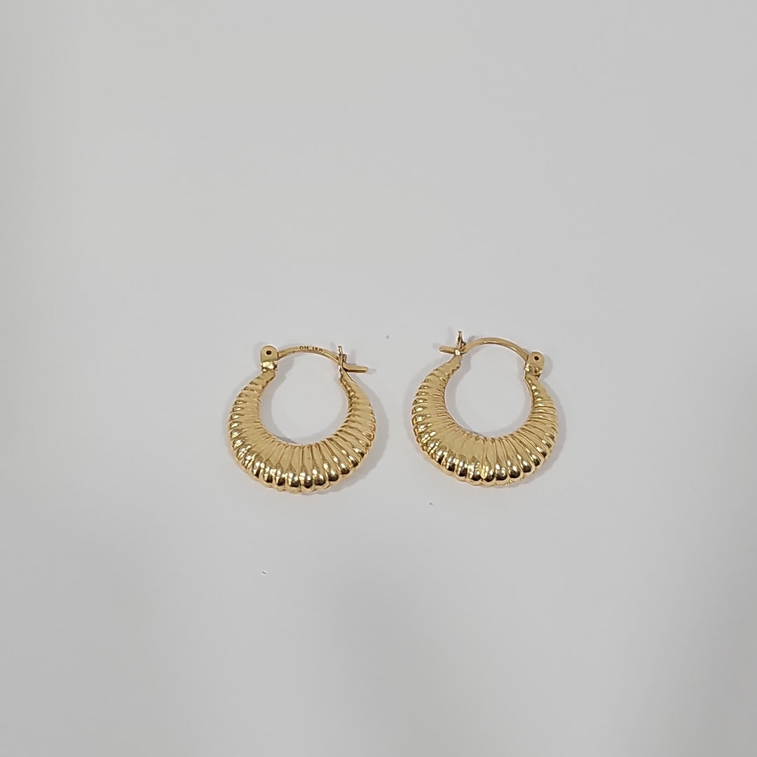 ARRACADAS PAR ORO 14 K 2,10 GRMS (SEMINUEVO)