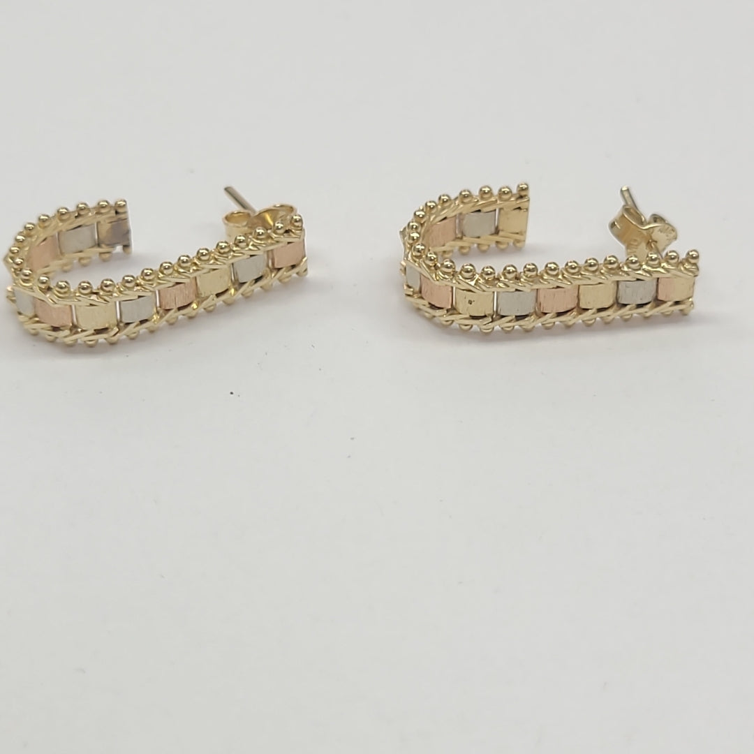 ARETES PAR ORO 14 K 4,80 GRMS (SEMINUEVO)