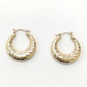 ARRACADAS PAR ORO 14 K 1.6 GRMS (SEMINUEVO)