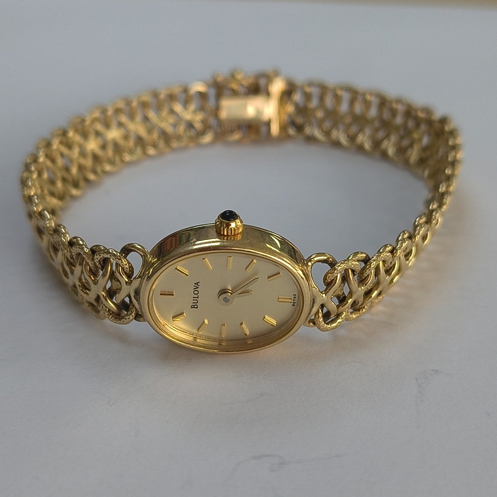 RELOJ CAJA Y PULSO ORO ORO 14 K 13.6 GRMS (SEMINUEVO)