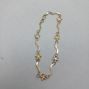 PULSERA ORO COMBINADO 14 K 3,80 GRMS (SEMINUEVO)