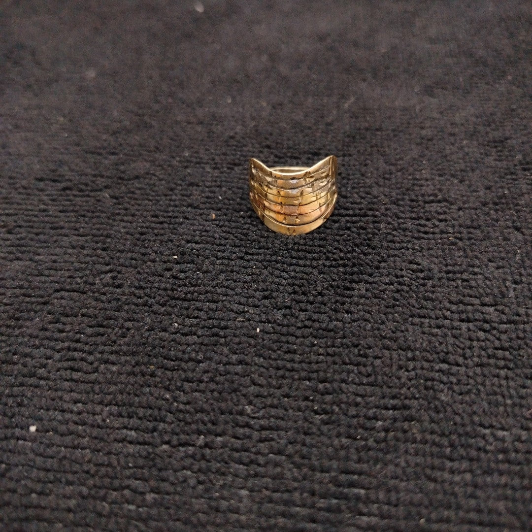 ANILLO ORO COMBINADO 10 K 2.8 GRMS (SEMINUEVO)