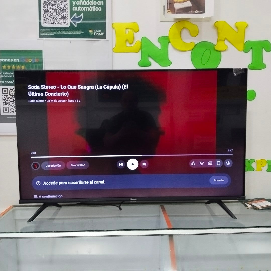 PANTALLA HISENSE 43A6GV (2022) 43" LED 4K (SEMINUEVO)