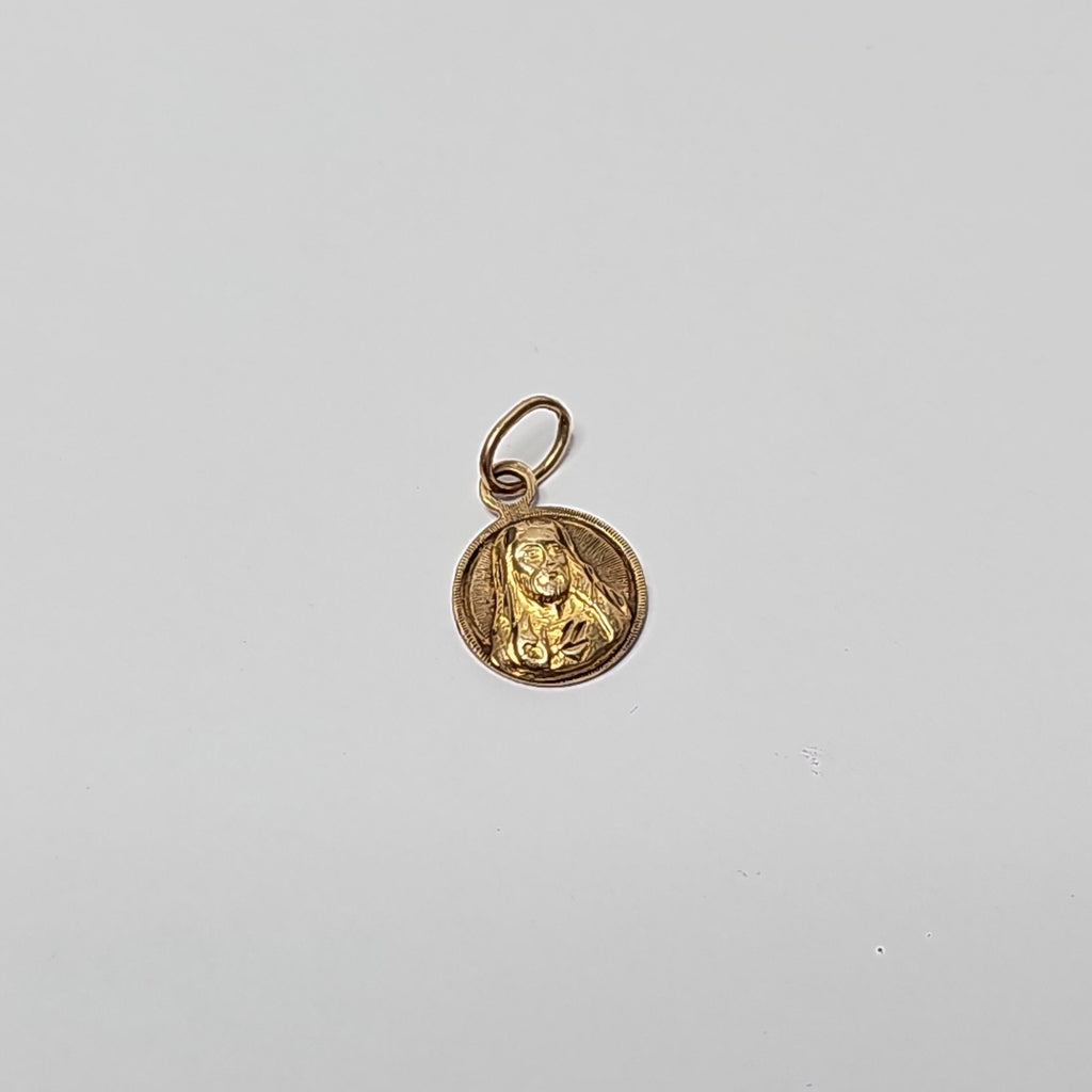 MEDALLA RELIGIOSA ORO 10 K 0.8 GRMS (SEMINUEVO)