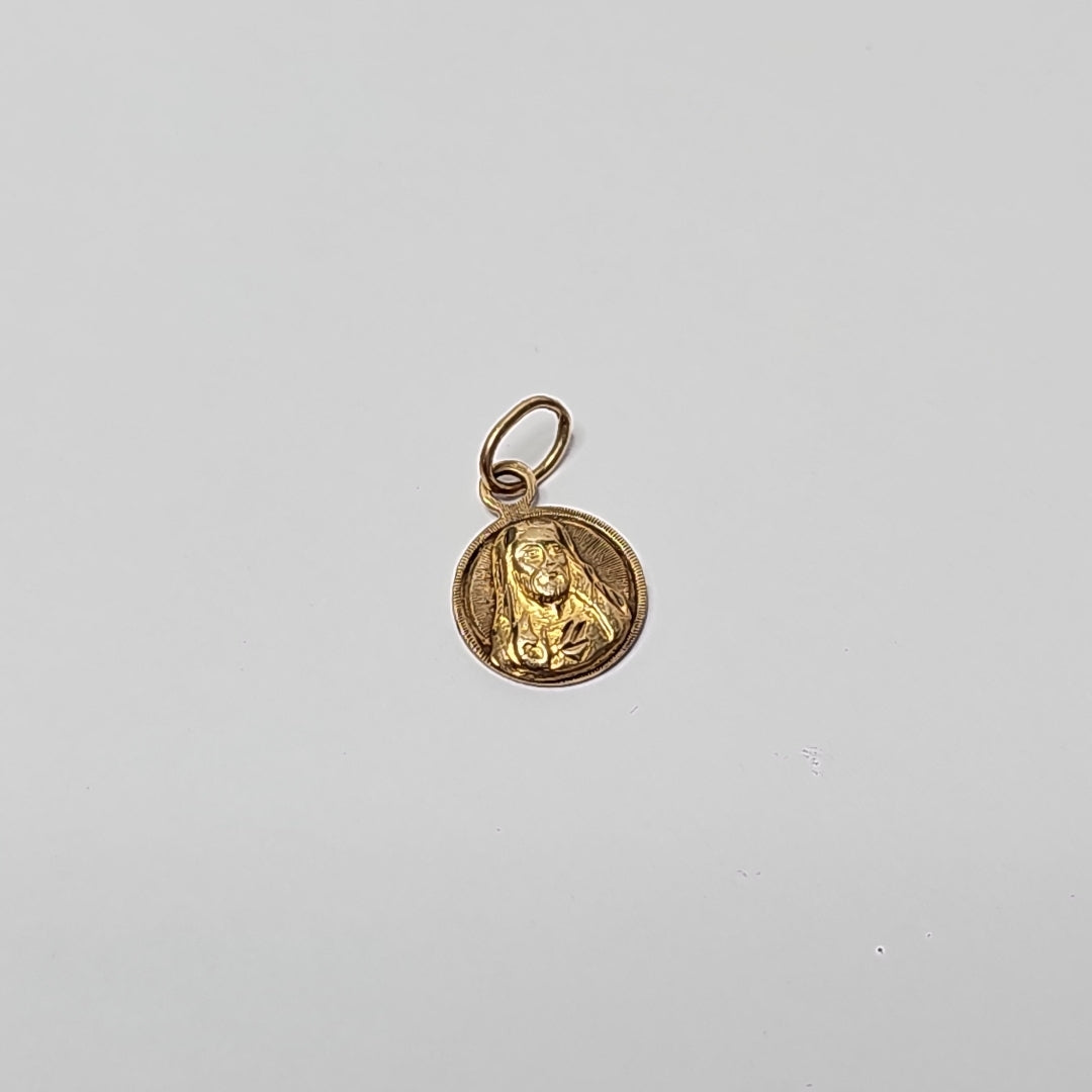 MEDALLA RELIGIOSA ORO 10 K 0.8 GRMS (SEMINUEVO)