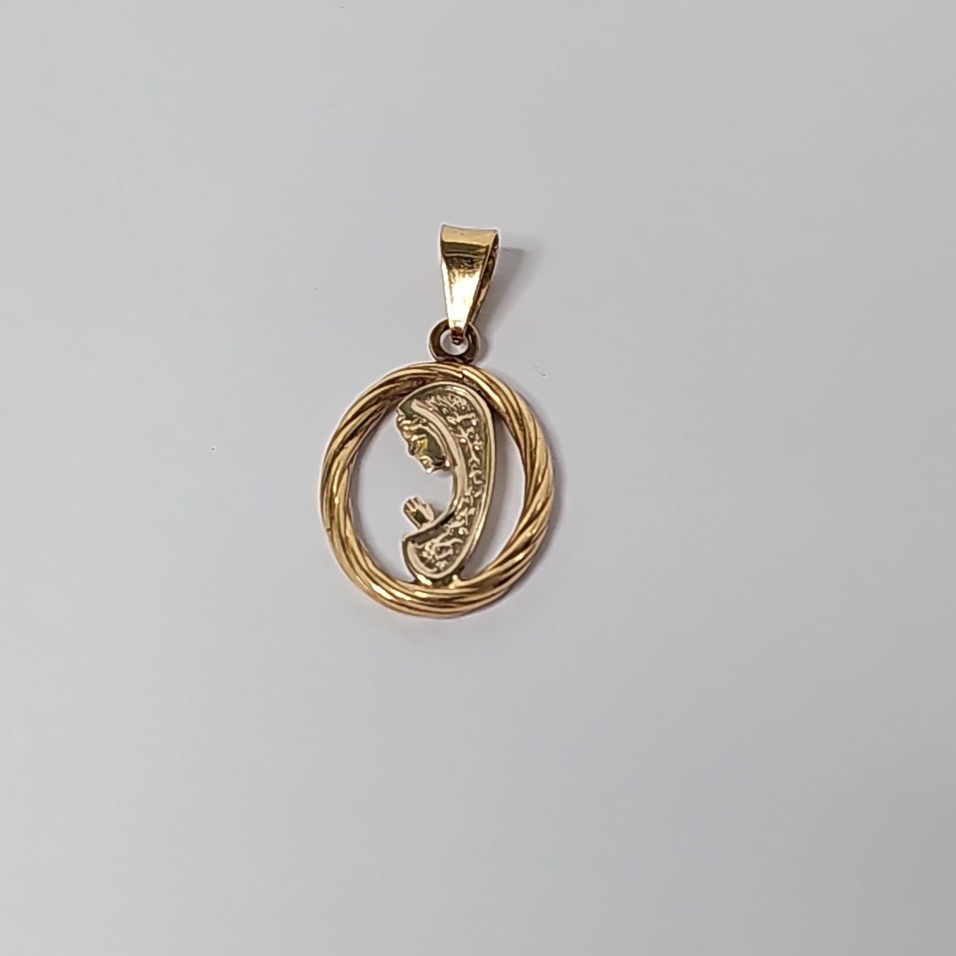 MEDALLA RELIGIOSA ORO 14 K 2,10 GRMS (SEMINUEVO)