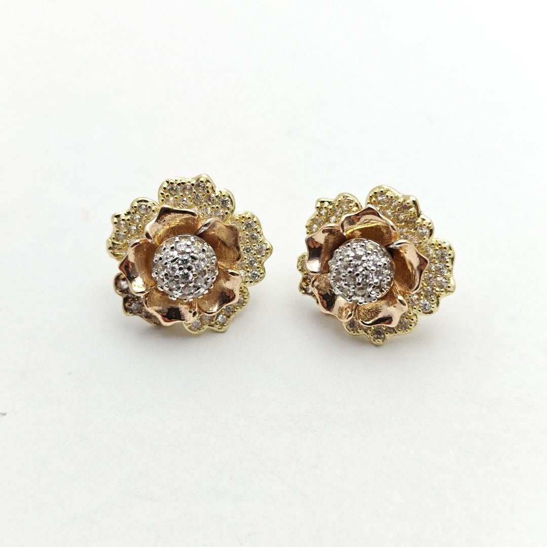 BROQUELES PAR ORO COMBINADO 14 K 5,30 GRMS (SEMINUEVO)