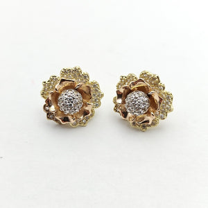 BROQUELES PAR ORO COMBINADO 14 K 5,30 GRMS (SEMINUEVO)