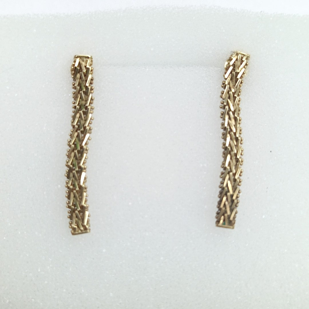 ARETES PAR ORO 14 K 3.2 GRMS (SEMINUEVO)