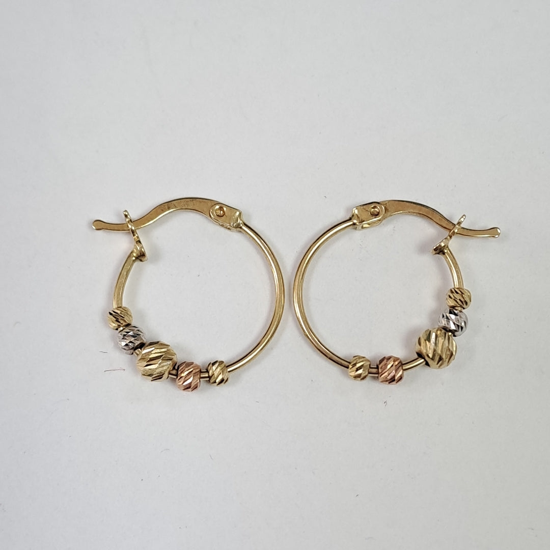 ARETES PAR ORO 14 K 2,00 GRMS (SEMINUEVO)