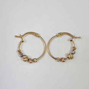ARETES PAR ORO 14 K 2,00 GRMS (SEMINUEVO)