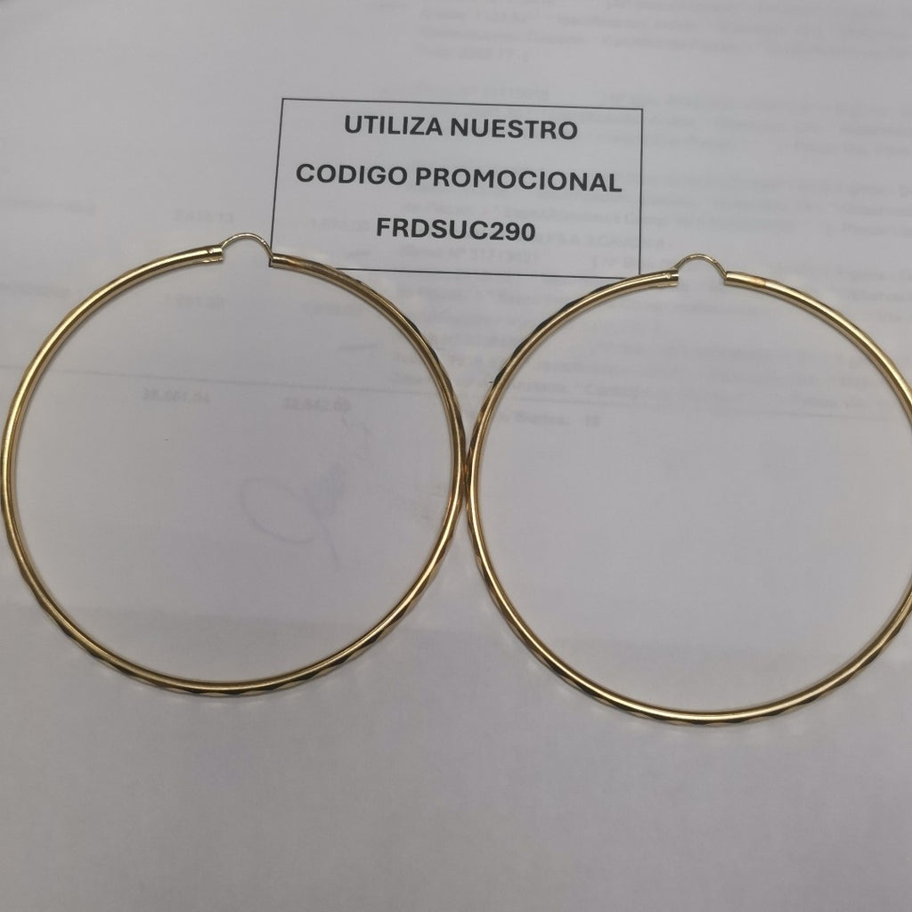 ARRACADAS PAR ORO 14 K 8 GRMS (SEMINUEVO)