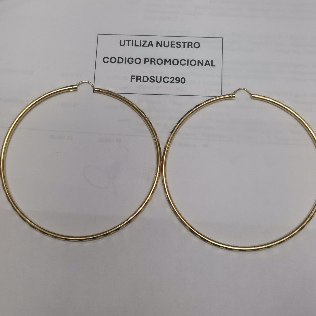 ARRACADAS PAR ORO 14 K 8 GRMS (SEMINUEVO)
