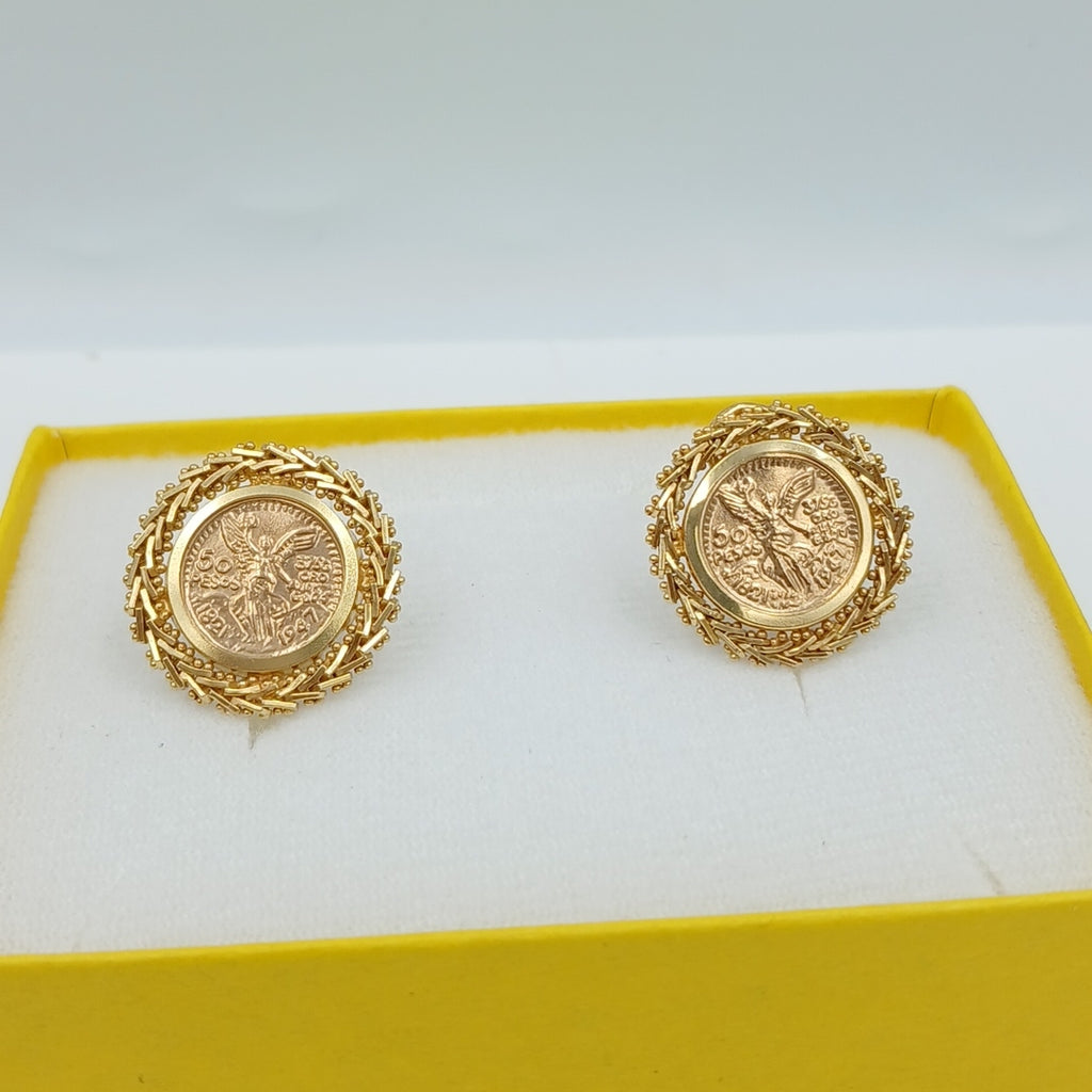 ARETES PAR ORO 14 K 7.4 GRMS (SEMINUEVO)