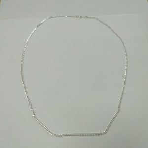 CADENA TEJIDO BARBADO PLATA .925 55 CM 5.4 GR (NUEVO)