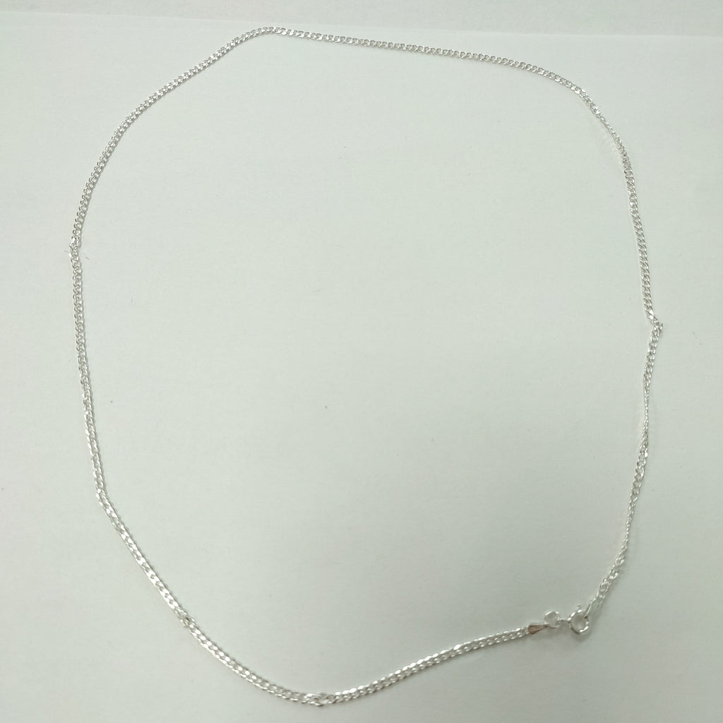 CADENA TEJIDO BARBADO PLATA .925 60 CM 5.6 GR (NUEVO)