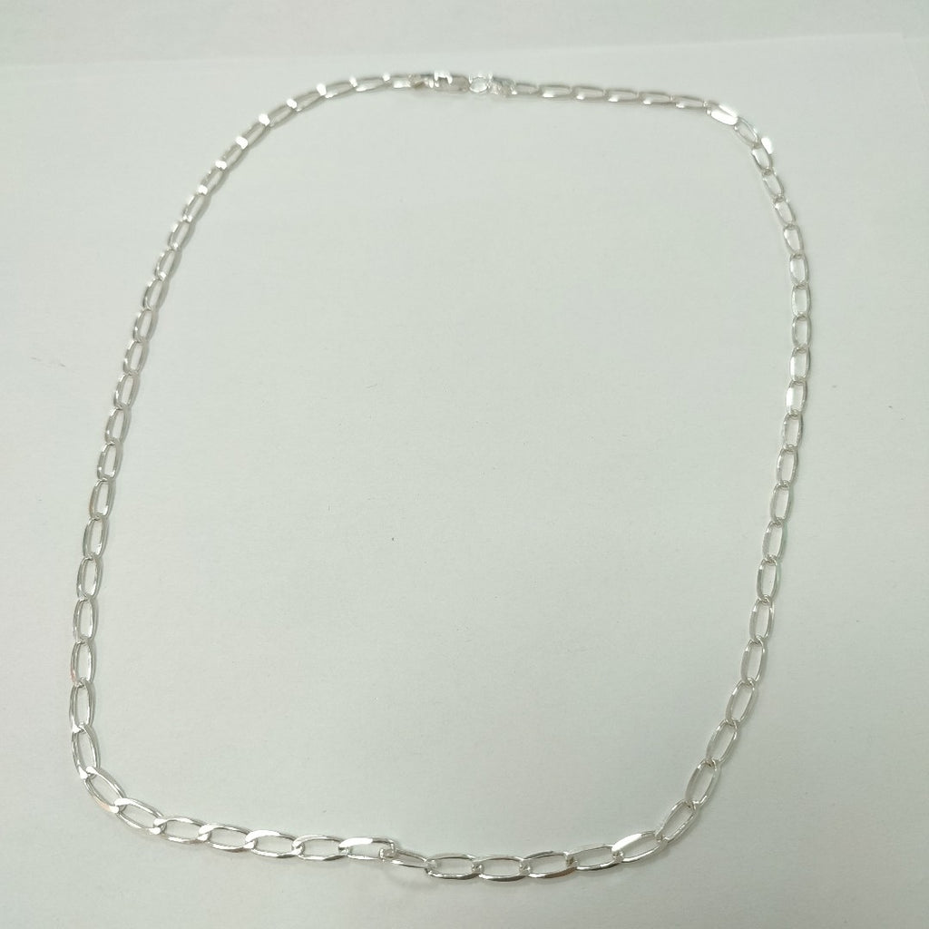 CADENA TEJIDO ESLABONES PLATA .925 55 CM 9.8 GR (NUEVO)