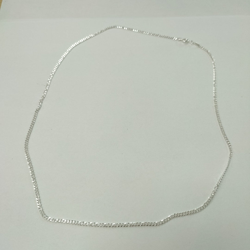 CADENA TEJIDO BARBADO PLATA .925 55 CM 5.3 GR (NUEVO)