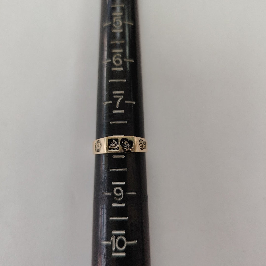 ANILLO DE GRADUACIÓN ORO 8 K 3.5 GRMS (SEMINUEVO)