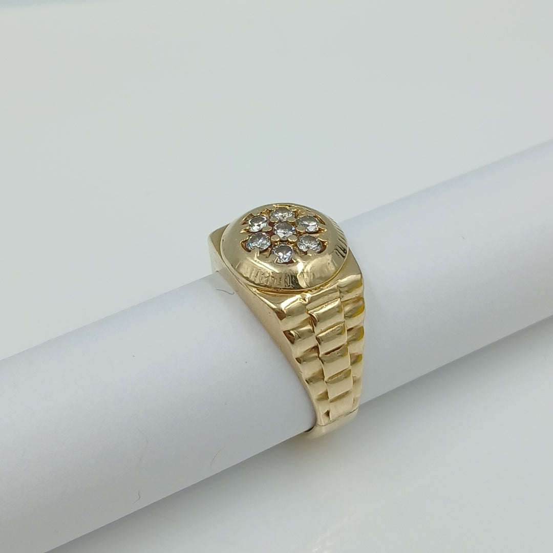 ANILLO ORO 14 K 11.6 GRMS (SEMINUEVO)