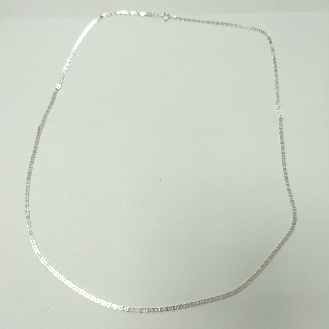 CADENA TEJIDO ESPEJO PLATA .925 60 CM 4.2 GR (NUEVO)