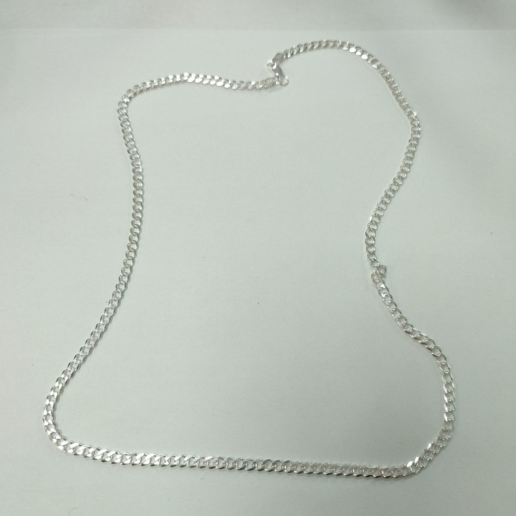 CADENA TEJIDO BARBADO PLATA .925 60 CM 13.8 GR (NUEVO)