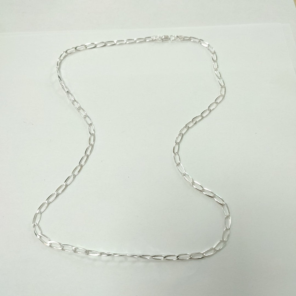 CADENA TEJIDO ESLABONES PLATA .925 60 CM 10.6 GR (NUEVO)