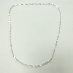 CADENA TEJIDO MEDIO TORZAL PLATA .925 55 CM 6.1 GR (NUEVO)