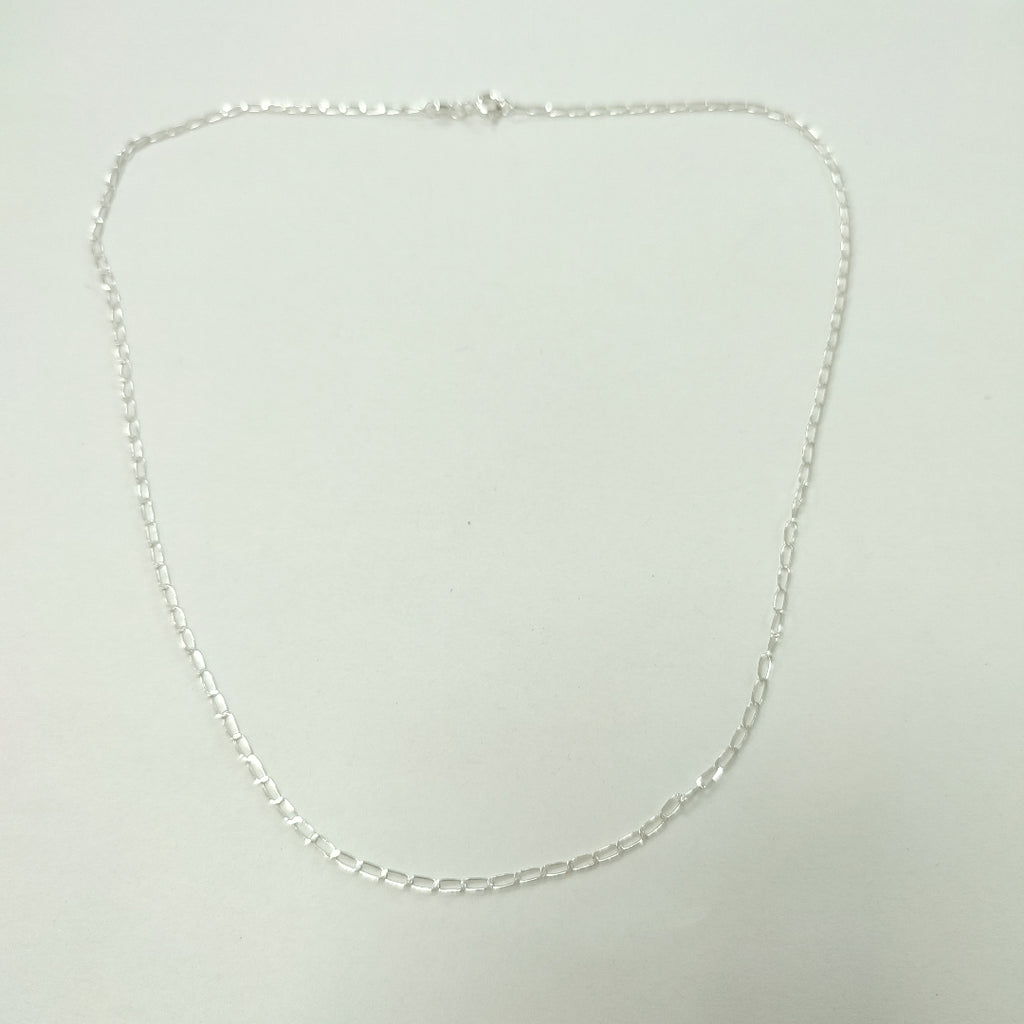 CADENA TEJIDO ESLABONES PLATA .925 50 CM 2.6 GR (NUEVO)