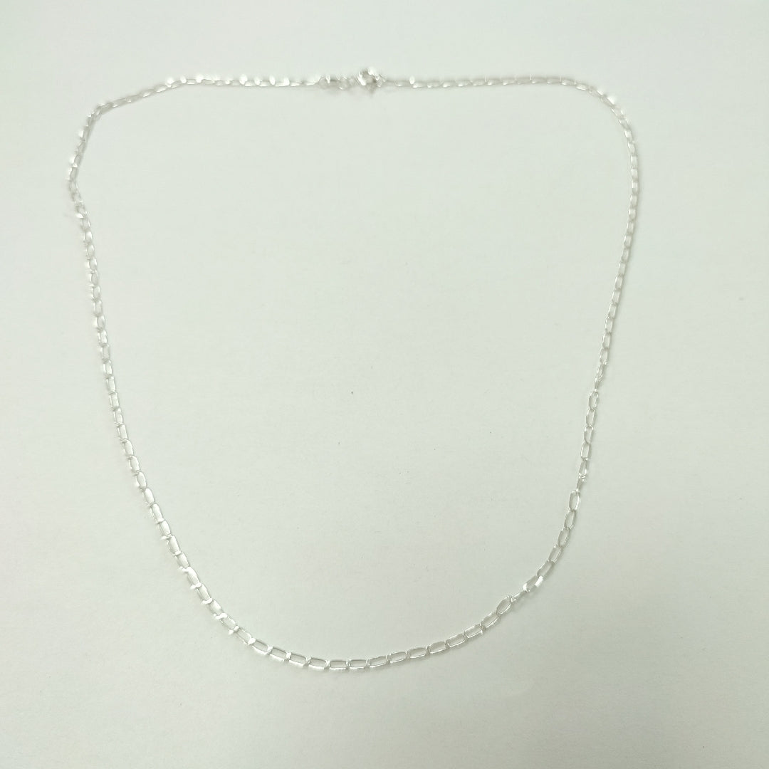 CADENA TEJIDO ESLABONES PLATA .925 50 CM 2.6 GR (NUEVO)