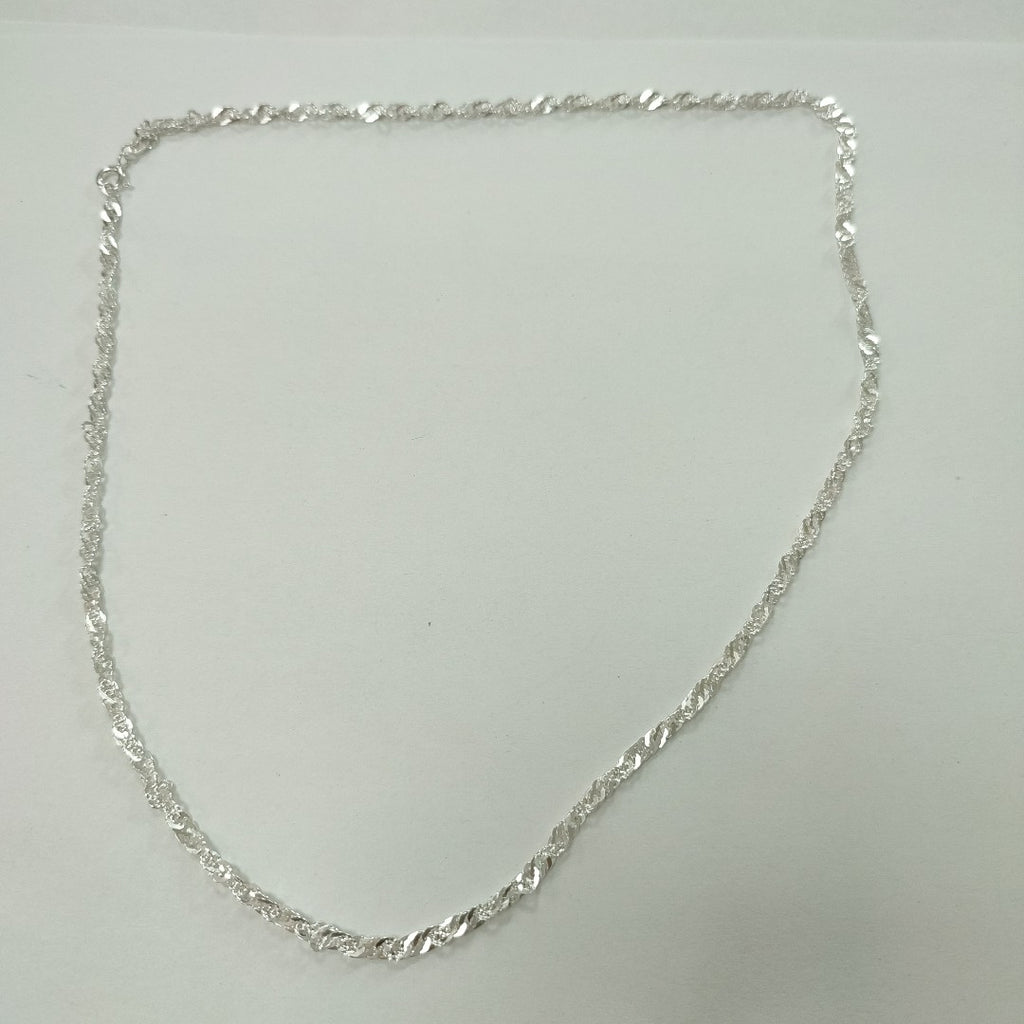 CADENA TEJIDO MEDIO TORZAL PLATA .925 55 CM 6.1 GR (NUEVO)