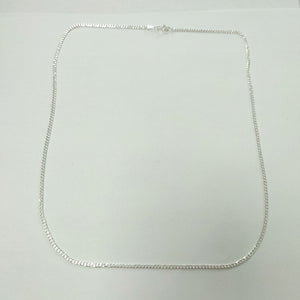 CADENA TEJIDO BARBADO PLATA .925 60 CM 5.7 GR (NUEVO)