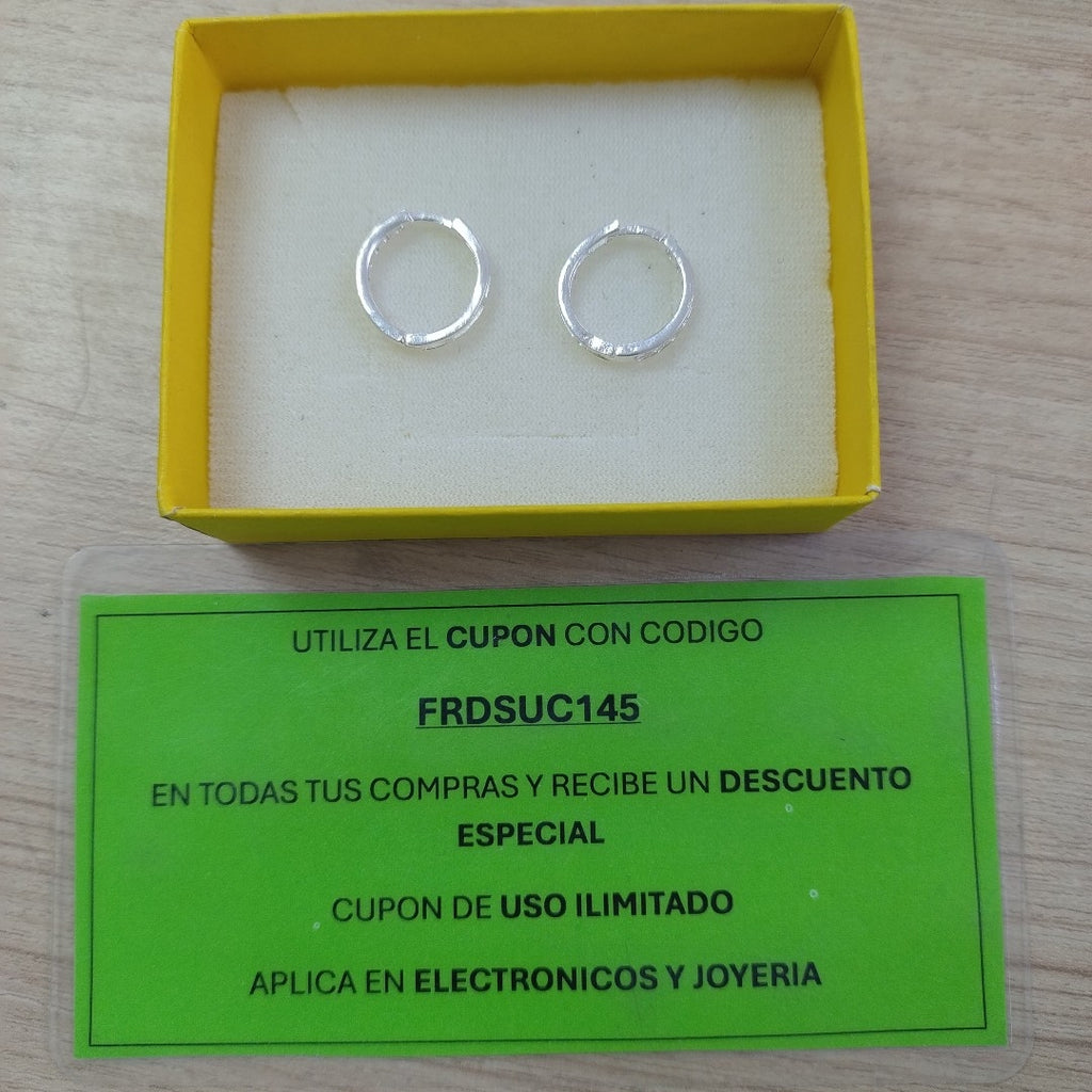 ARRACADAS C/CIRCONIAS PLATA .925 2.2 GR (NUEVO)