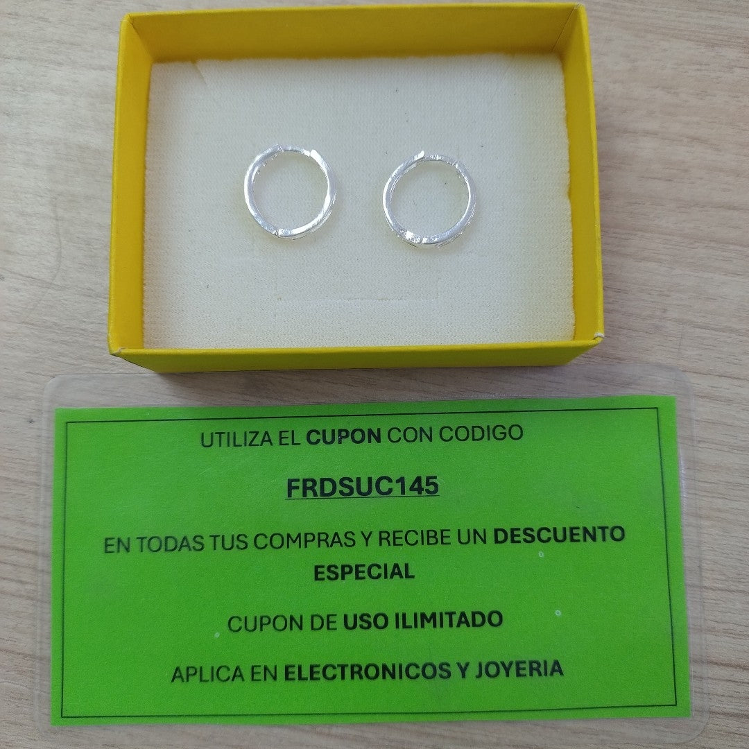 ARRACADAS C/CIRCONIAS PLATA .925 2.2 GR (NUEVO)