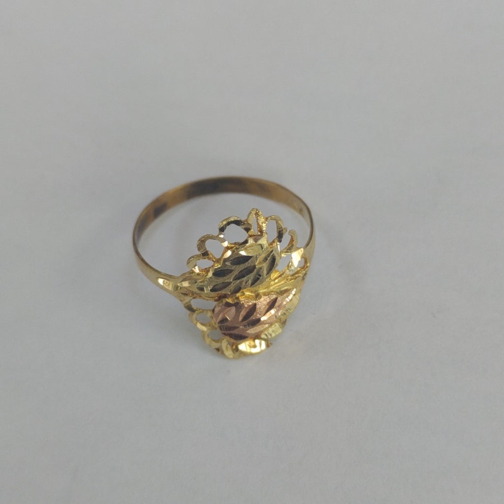 ANILLO ORO COMBINADO 14 K 1.5 GRMS (SEMINUEVO)