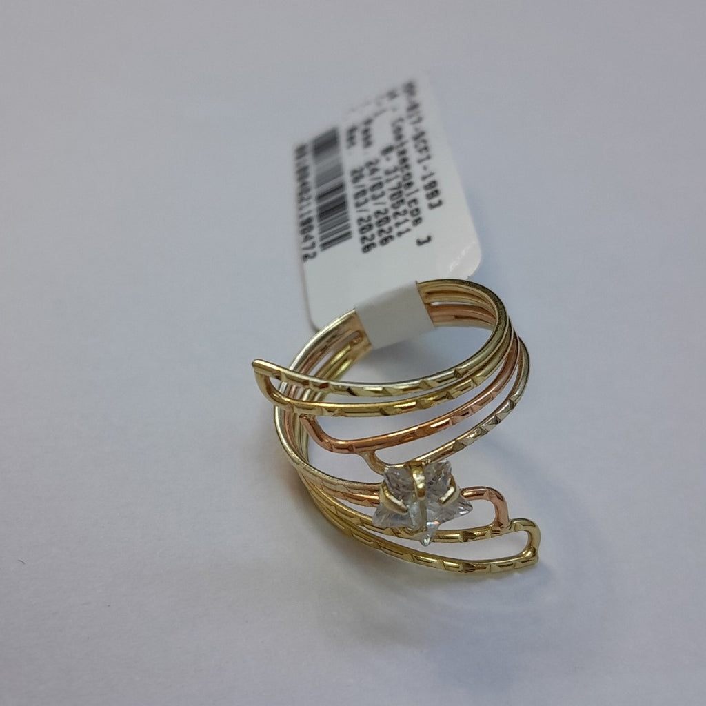 ANILLITO ORO COMBINADO 14 K 2,40 GRMS (SEMINUEVO)