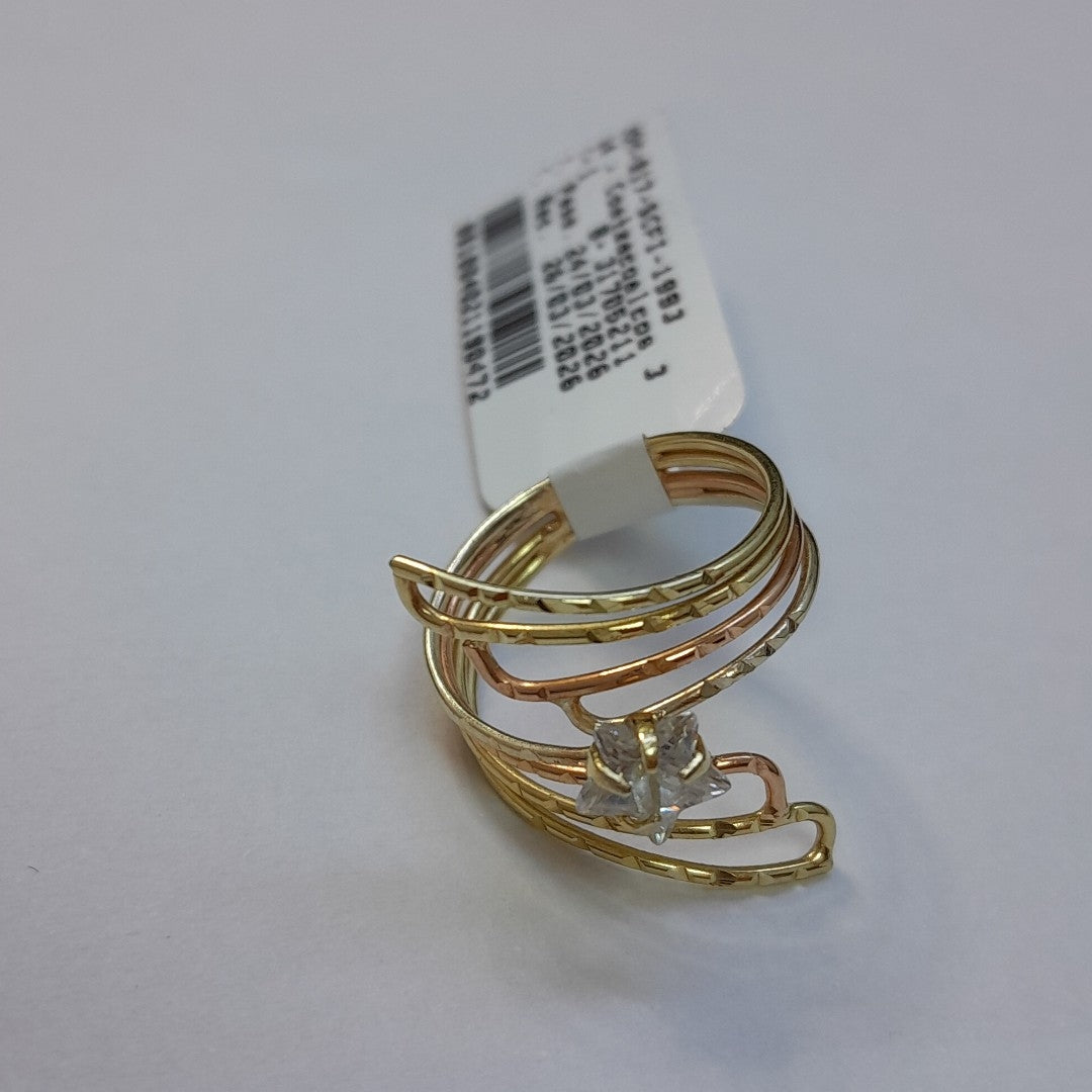 ANILLITO ORO COMBINADO 14 K 2,40 GRMS (SEMINUEVO)