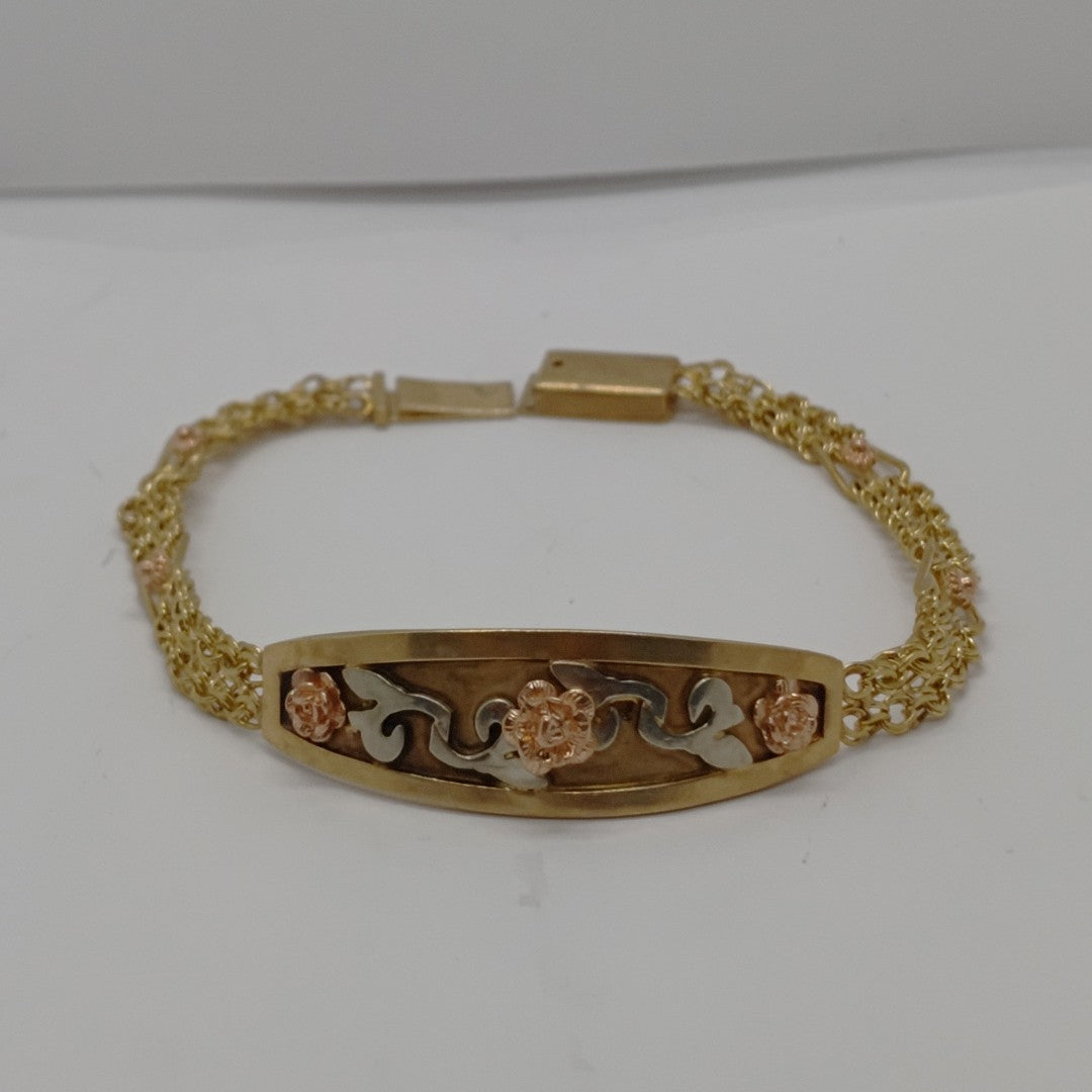 ESCLAVA ORO, ORO COMBINADO 10 K 13 GRMS (SEMINUEVO)