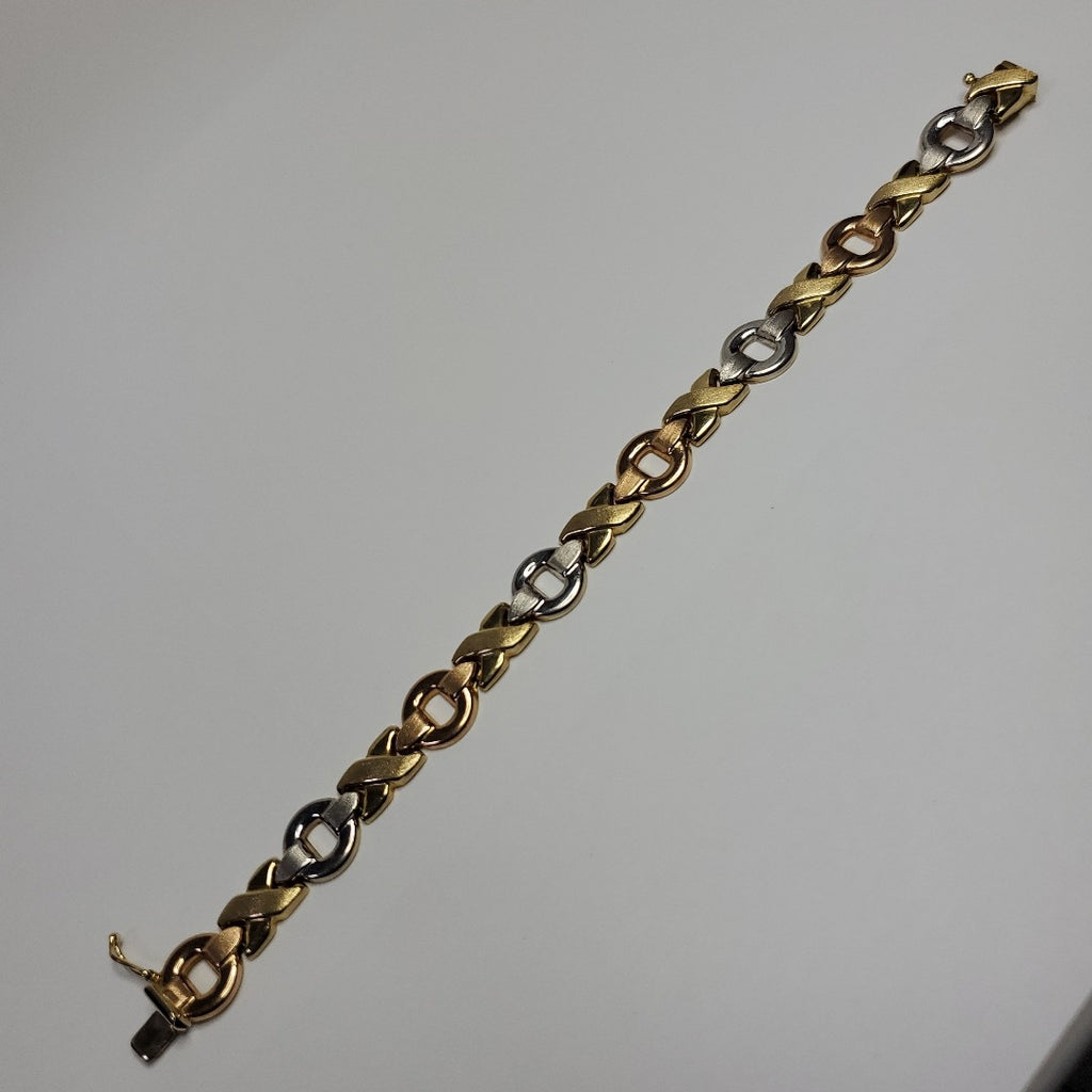 PULSERA ORO COMBINADO 14 K 11,70 GRMS (SEMINUEVO)