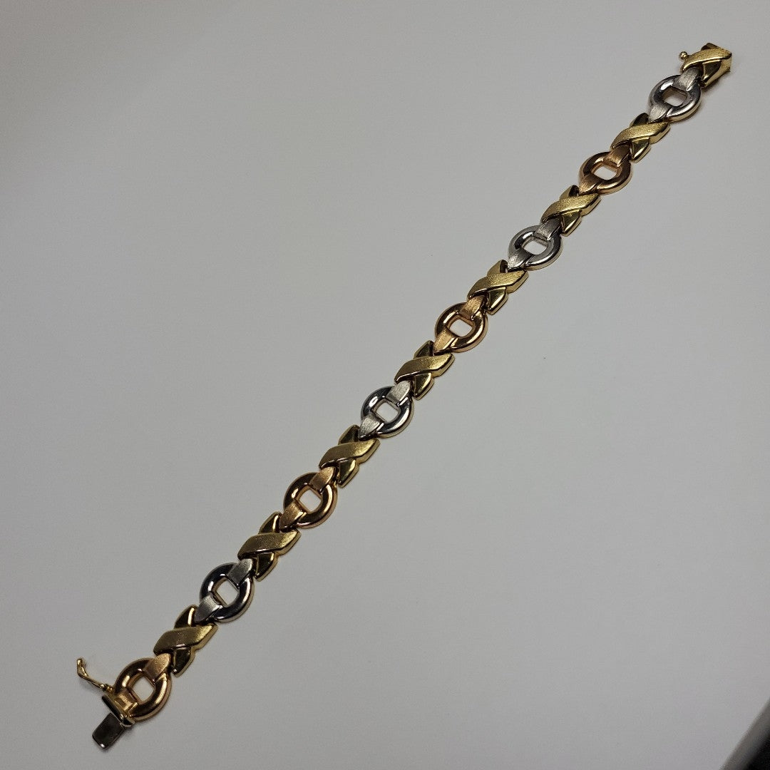 PULSERA ORO COMBINADO 14 K 11,70 GRMS (SEMINUEVO)