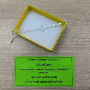 PULSERA TEJIDO ESPECIAL PLATA .925 18 CM 2.9 GR (NUEVO)