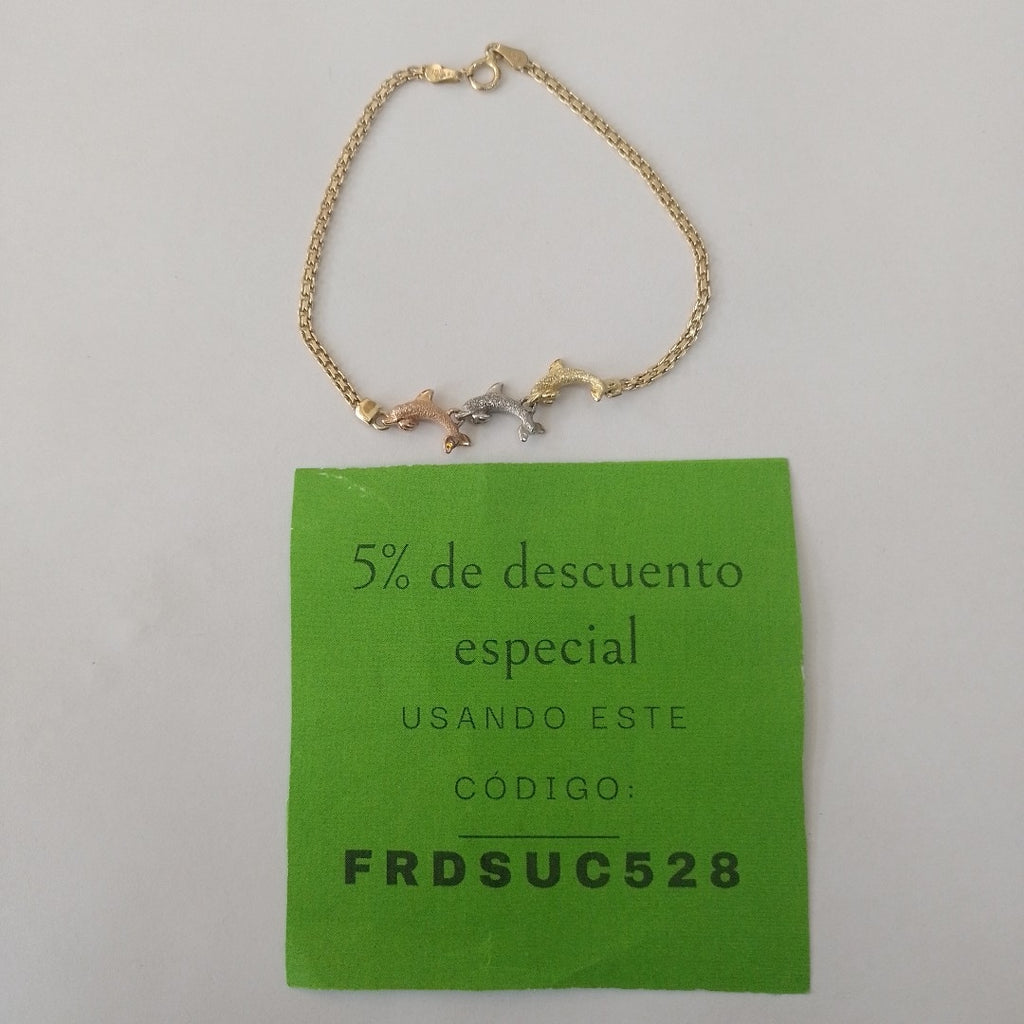 PULSERA ORO 14 K 3.8 GRMS (SEMINUEVO)