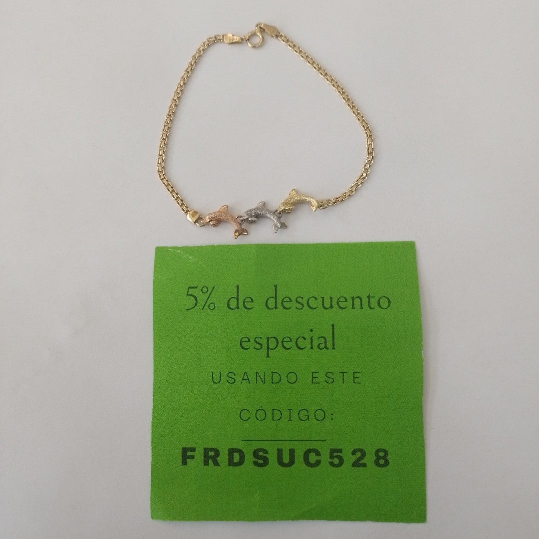 PULSERA ORO 14 K 3.8 GRMS (SEMINUEVO)