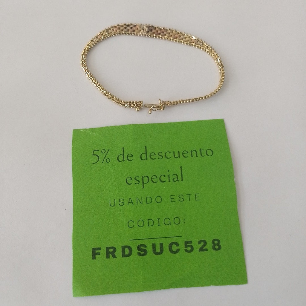 PULSERA ORO 14 K 8.5 GRMS (SEMINUEVO)