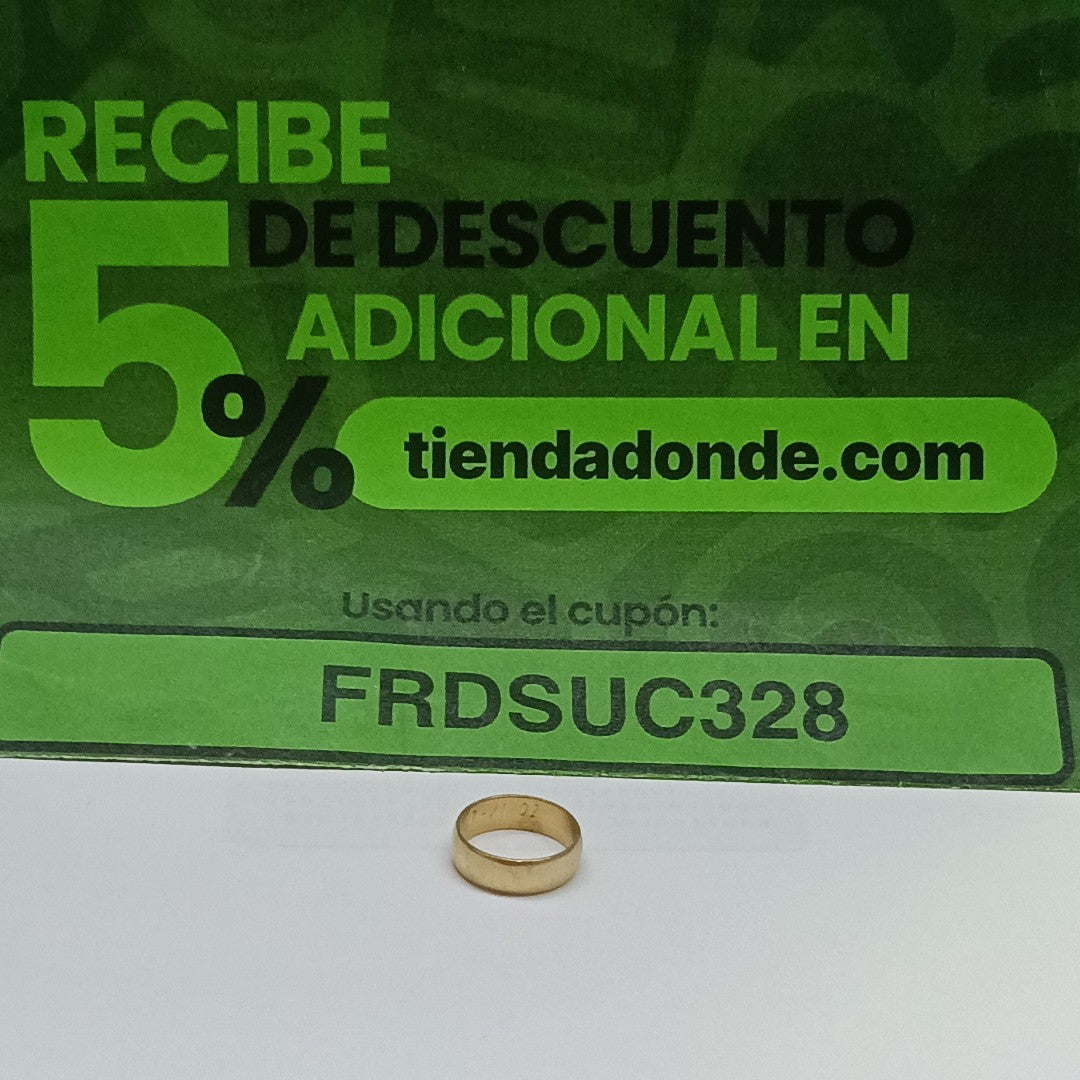 ARGOLLA ORO 14 K 3.9 GRMS (SEMINUEVO)