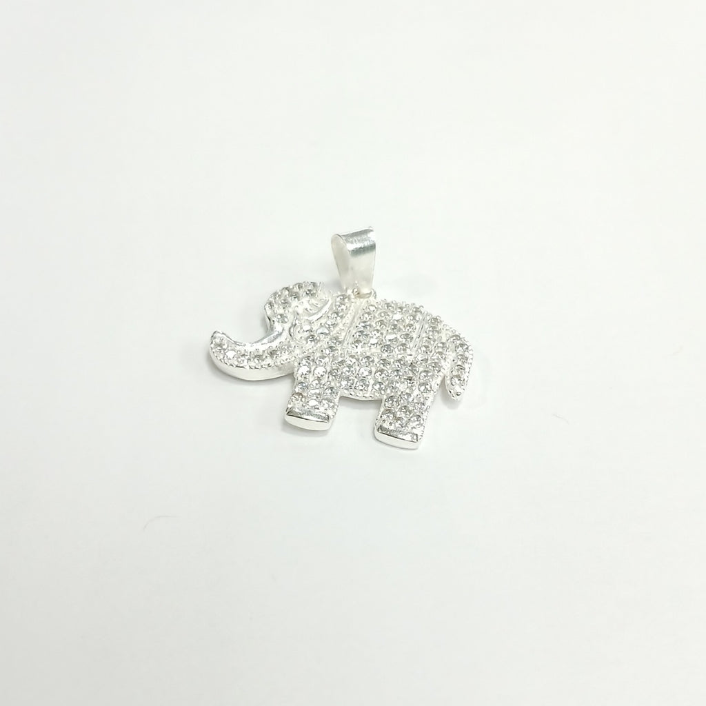 DIJE ELEFANTE C/CIRCONIAS PLATA .925 5.4 GR (NUEVO)