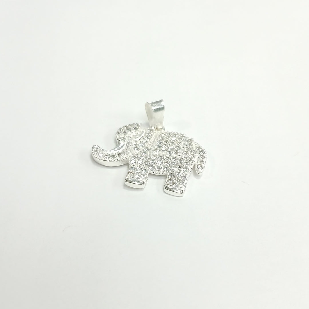 DIJE ELEFANTE C/CIRCONIAS PLATA .925 5.4 GR (NUEVO)