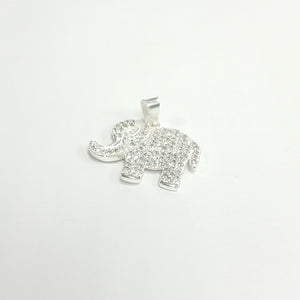 DIJE ELEFANTE C/CIRCONIAS PLATA .925 5.4 GR (NUEVO)