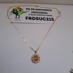 CADENA, MEDALLA RELIGIOSA ORO 10 K 2.1 GRMS (SEMINUEVO)