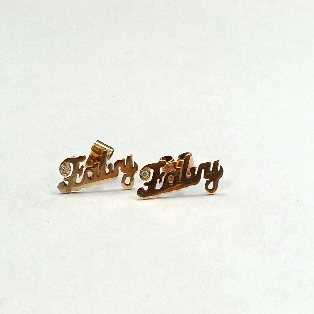 BROQUELES PAR ORO 14 K 1,20 GRMS (SEMINUEVO)